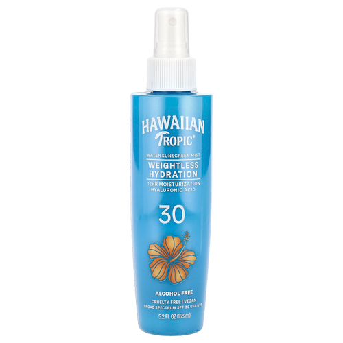 Hawaiian Tropic, Weightless Hydration, водный солнцезащитный спрей, SPF 30, 153 мл (5,2 жидк. унц.)