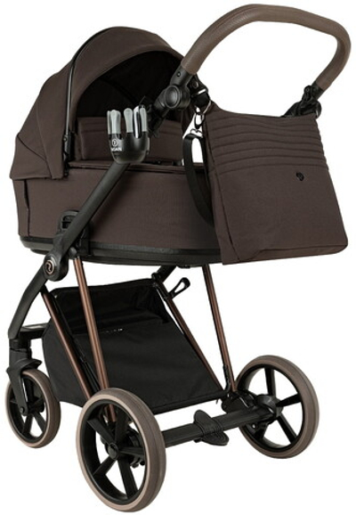 Детская коляска Roan Sol Vintage Luxury 2.0 2 в 1 VIN 04/TC Turkish Coffe/Bronze/руч.Cappuccino