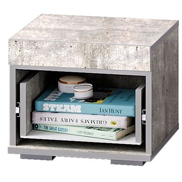 Инстайл bts ТБ-23 Тумба прикроватная бетон / белый