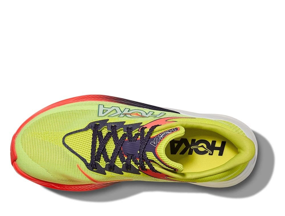 Мужские беговые кроссовки Hoka Rocket X3 U жёлто-красные