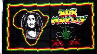 Флаг Bob Marley со львами