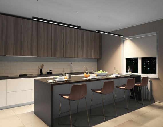 Подвесной светодиодный светильник Denkirs DK9124-BK