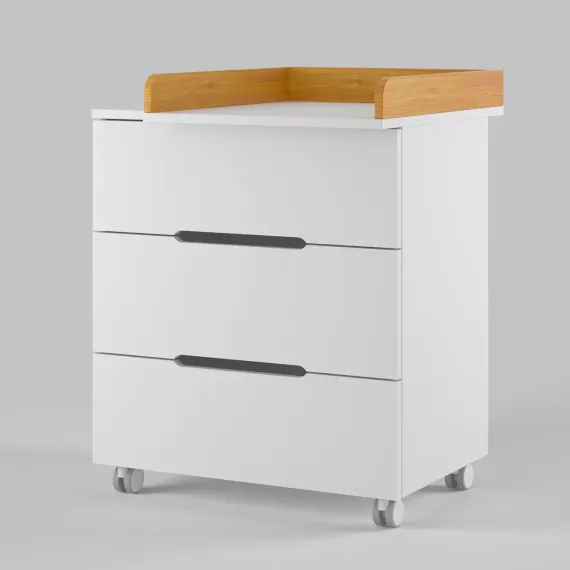 Комод Anniken Ecco Белый/бук