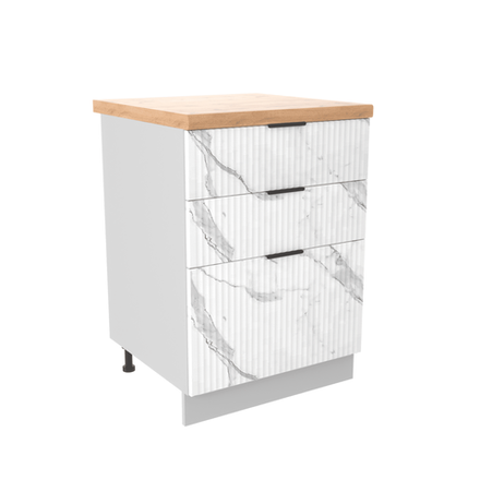 Кухня Модуль СМЯ 600 Монца Белый софт