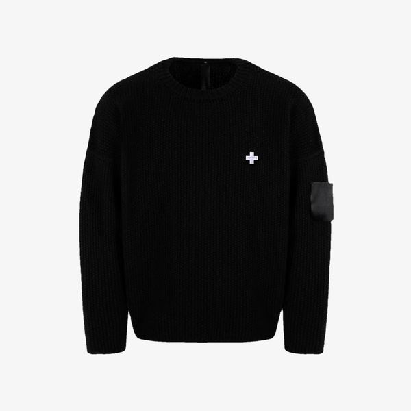 Свитер Blackout Heavyweight Cropped Knitted черный - фото 1