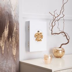 Полка ключница Oliva Branch (Олива Бранч) 2 Айс Мраморное золото