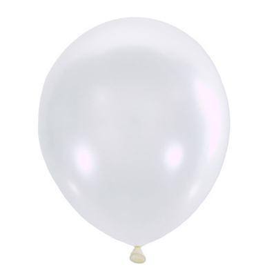 Воздушные шары с гелием и обработкой Перламутр White Белый 072 12"/30 см