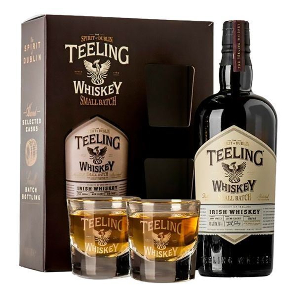 Teeling Small Batch 0.7 в подарочной упаковке с 2 бокалами