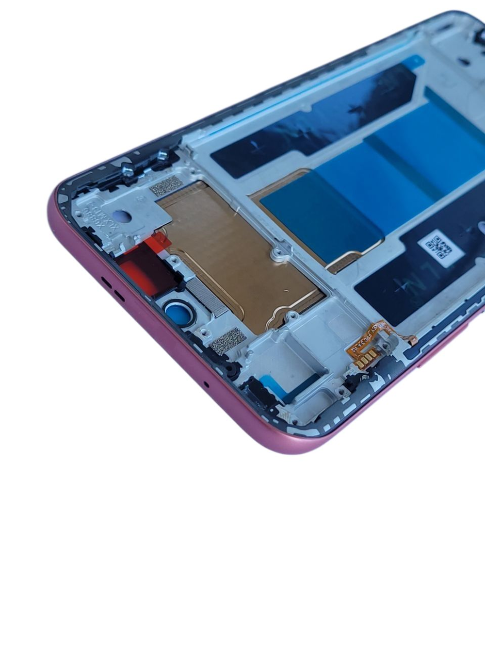 Infinix Hot 60 Pro Plus (X6886) - рамка дисплея (корпус) + шлейф кнопок + кнопки громкости и включения (АСЦ)