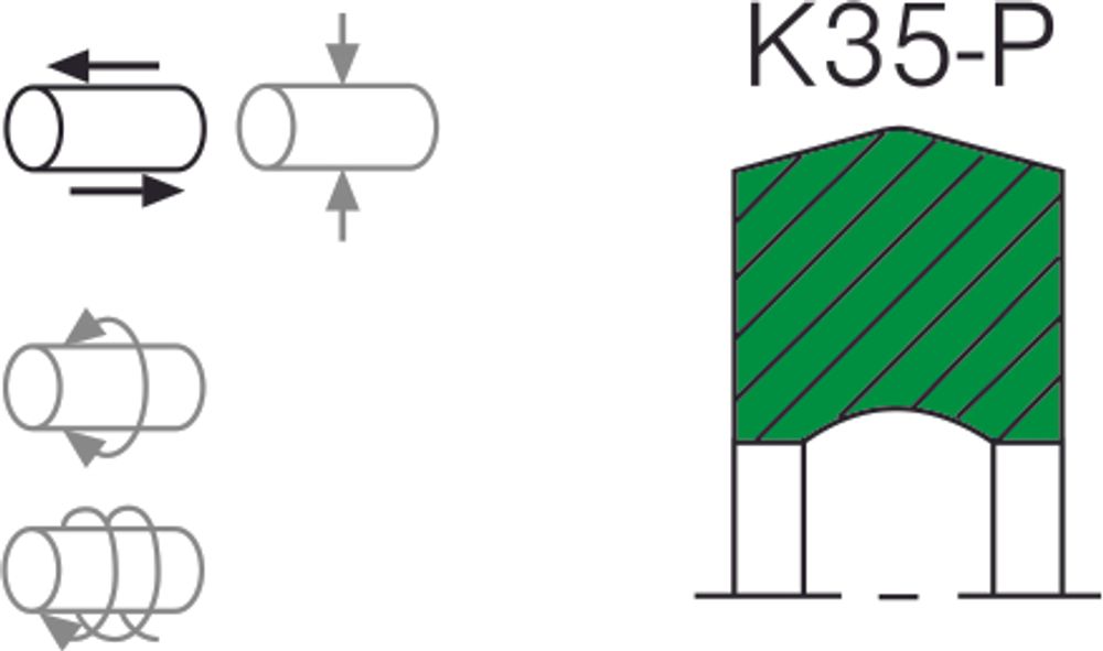Уплотнение поршня K35-P аналог аксиос Aksios
