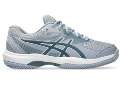 Детские теннисные кроссовки Asics Gel-Game GS Clay/OC - grey blue/ironclad
