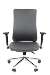 Офисное кресло Chairman 500LUX Россия экокожа cерый БП