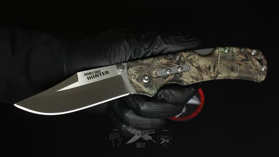 Складной нож Cold Steel 23JE Double Safe Hunter (Camouflage) c клинком из стали 8Cr13MoV, рукоять GRN