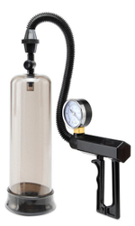 Большая вакуумная помпа с эрекционным кольцом Pistol-Grip Power Pump (Цвет: черный)