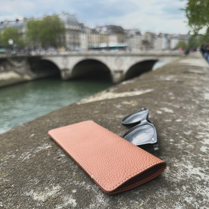 Футляр для очков Lunette из кожи теленка, цвета карамель