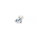 Серьги из белого золота 18kс бриллиантами и жемчугом, Tiffany 💎Signature pearls