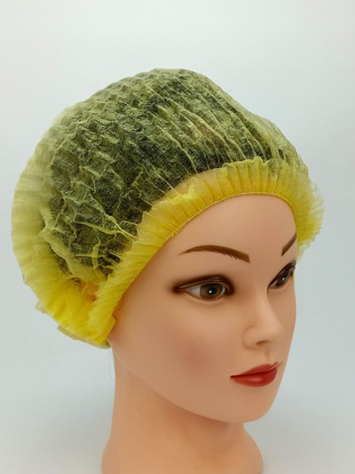 Шапочки "Шарлотта" одноразовые , желтые 100шт