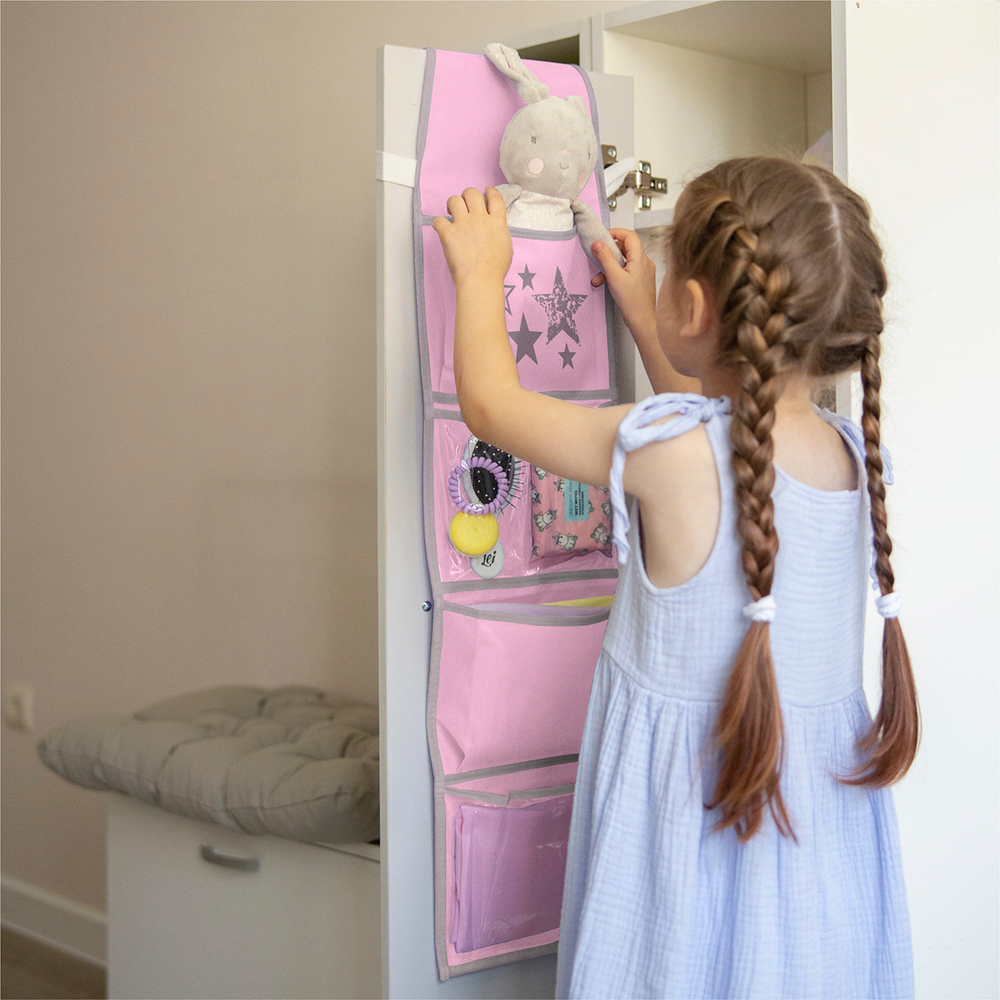 Кармашки для детского сада на резинке. Звезды