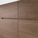 Сервант - IKEA KLACKENAS/KLACKENÄS, 120x97 см, черный/дубовый шпон коричневого цвета КЛАККЕНЭС ИКЕА