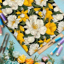 Ткань Ниагара Софт гипнотический цветник