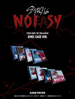 Альбом STRAY KIDS - NOEASY 2nd Album Jewel Case RANDOM Version