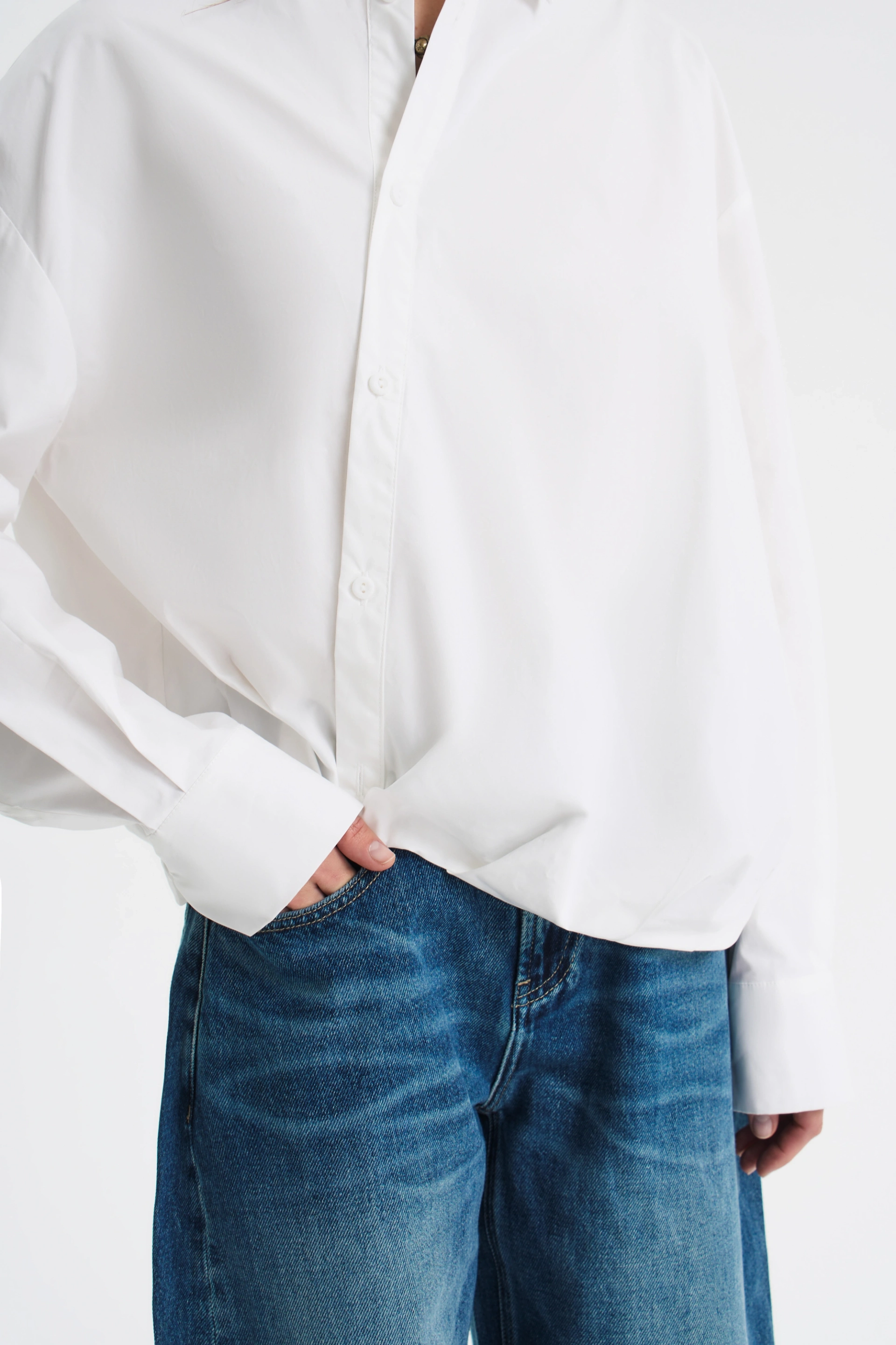 Рубашка О-силуэта