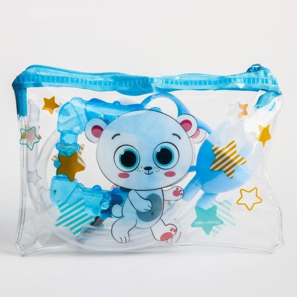 3893563 Набор маникюрный детский «Для Малыша», 3 предмета: ножнички, аспиратор, прорезыватель