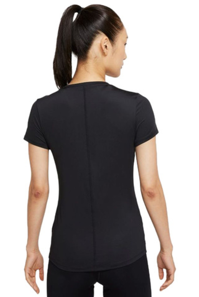 Женская теннисная футболка Nike One Dri-Fit SS Slim Top W - black/white