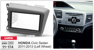 Honda Civic Sedan 2011-13 (Руль слева), 2DIN (Carav 11-174)