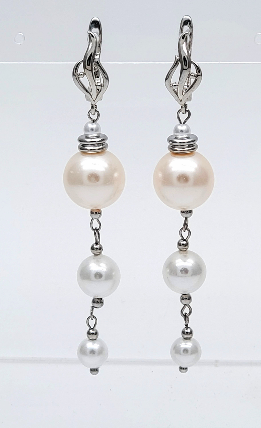 91001112 Серьги SELENA PEARLS