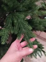 Елка с гирляндой встроенной «Сириус» (Литая хвоя) 215 см / 2,15 м