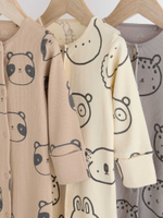 Комбинезон / Cлип для малышей Next N77-787, 3 шт., Бежевый, Серый