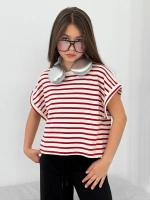 Футболка для девочки на лето в полоску