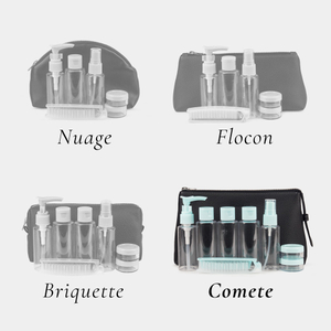 Косметичка Comete из кожи теленка, черного цвета