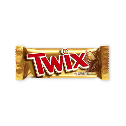 Шоколадный батончик TWIX Печенье, карамель, шоколад 55 гр