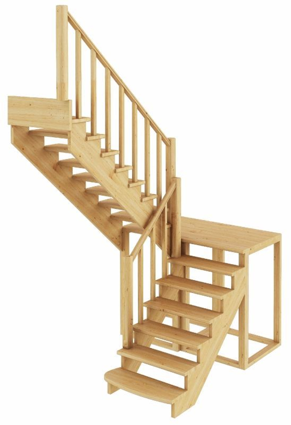 Лестница на второй этаж К-004м/3 Левая