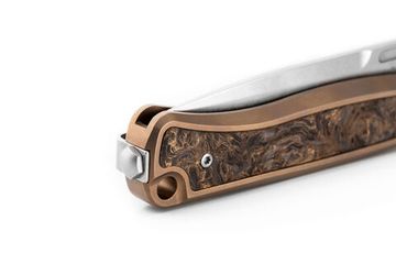 Нож складной Lion Steel Skinny Titanium Bronze - сталь MagnaCut, рукоять бронзовый титан