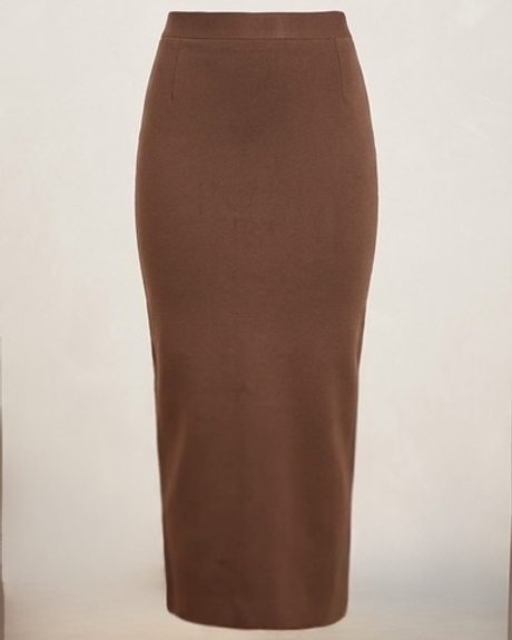 Юбка «Классика жанра» в шоколадном джерси