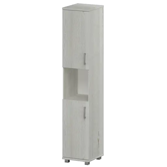 Стеллаж высокий узкий полузакрытый &quot;НТ-540;НТ-600;НТ-600&quot; 400x445x2050 Аргентум