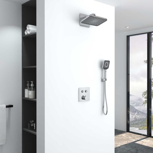 Душевой комплект Vincea VSFW-421I4CH встраиваемый, двухрежимный, хром