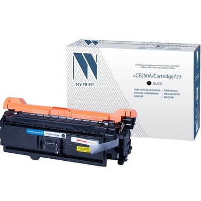 Картридж NVP NV-CE250A/NV-723 Black, универсальные для HP/Canon, Color LaserJet CP3525/CP3525n/CP3525dn/CP3525x, i-Sensys 7750cd/7750Cdn (5k)