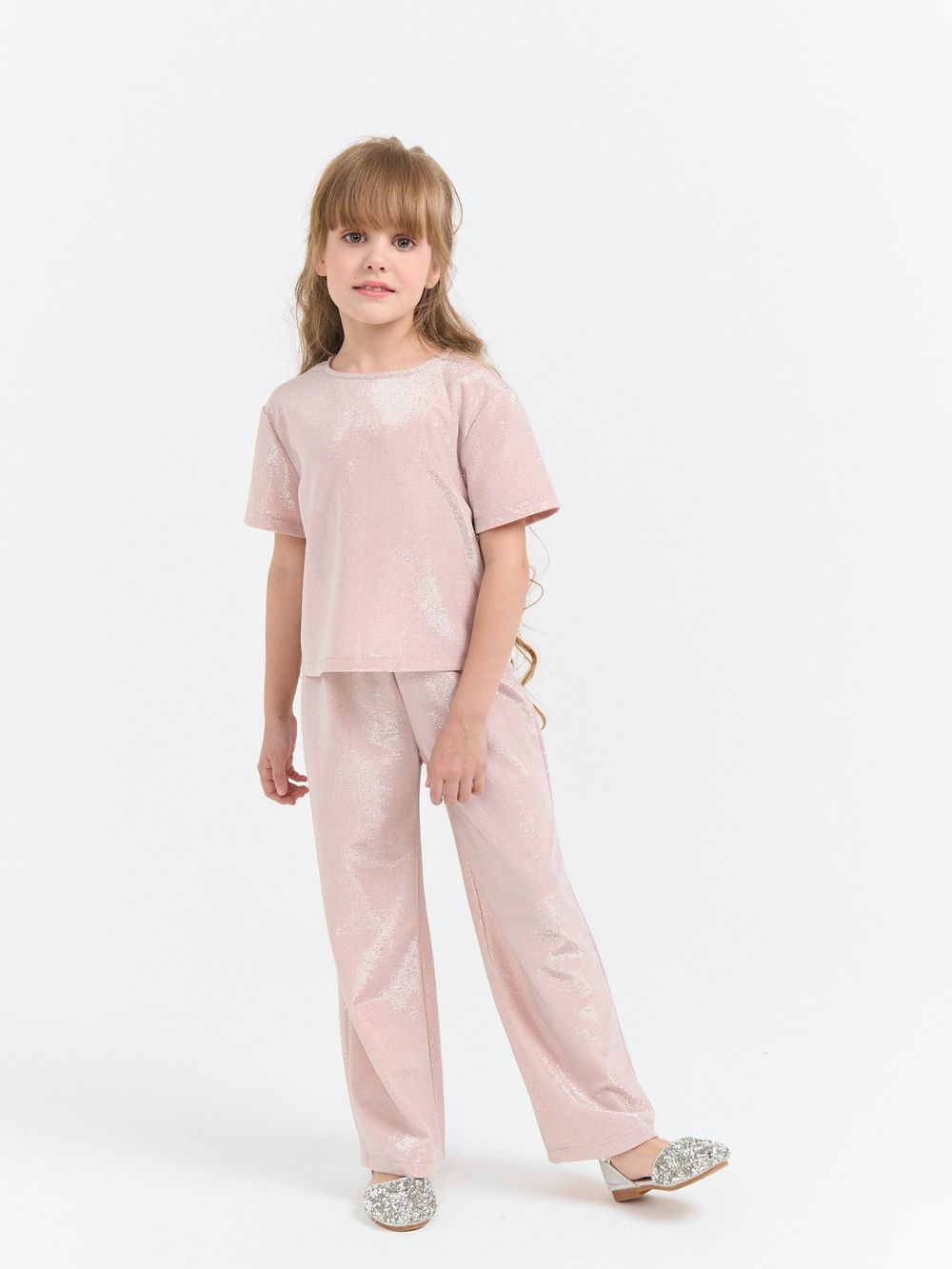 Костюм из люрекса "Розовая дымка"