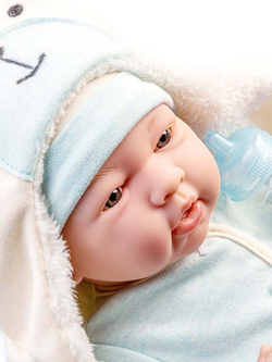 Кукла BERENGUER мягконабивная 39см Newborn (18790)