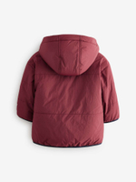 Куртка двусторонняя с капюшоном Next Q60-560, Бордовый, Серый