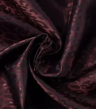 Ткань подкладочная Жаккард, шир. 145 см, 90(+/-5) гр/м2, вискоза 48%, п/э 52%, бордовый