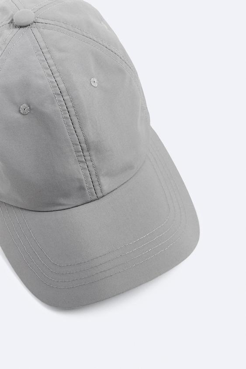 ZARA КЕПКА ИЗ ВЫСОКОТЕХНОЛОГИЧНОЙ ТКАНИ, СЕРЫЙ