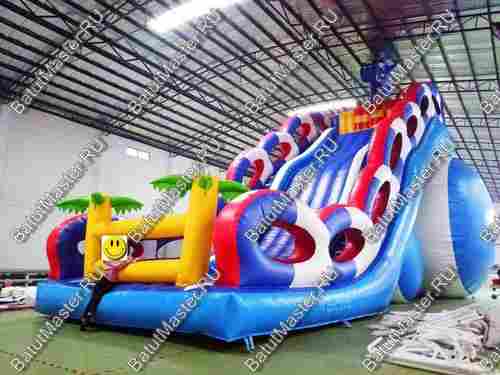 Коммерческий надувной батут-горка "Дракон" 15*7*9 м