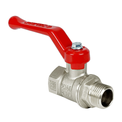 Кран шаровой (с никелевым покрытием), ручка-рычаг ВР/НР 1" VALFEX