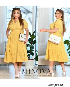 Платье 8-351-горчица Minova