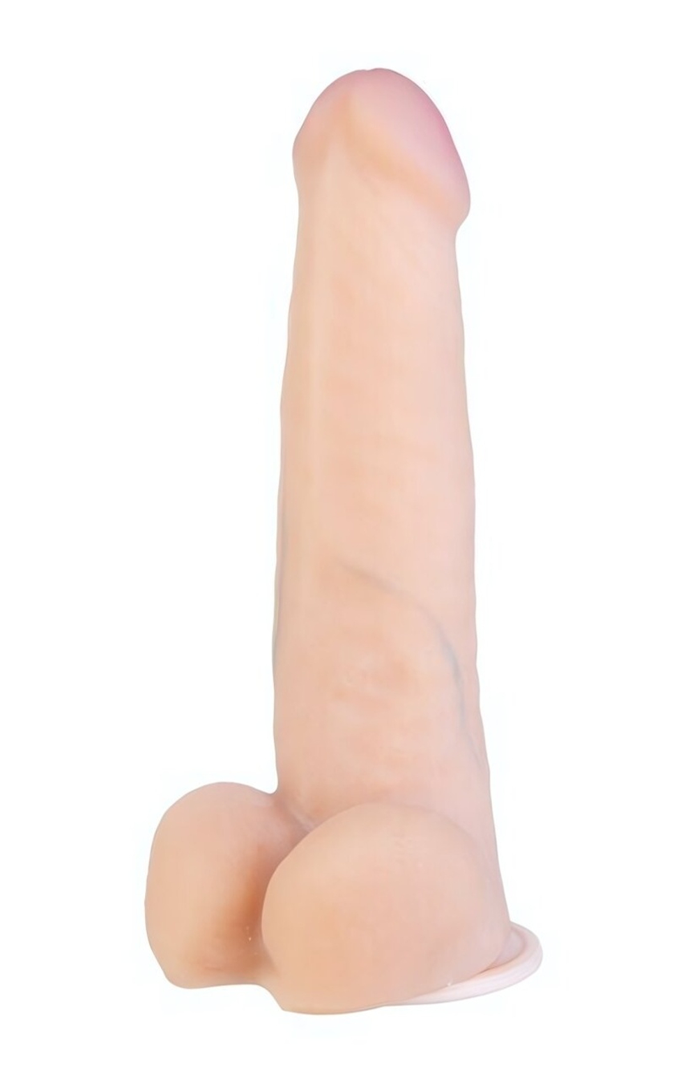 Реалистичный вибратор на присоске из кибер-кожи с выносным пультом Onjoy Remote Vibe-Dildo #10 (10 режимов) (Цвет: телесный)